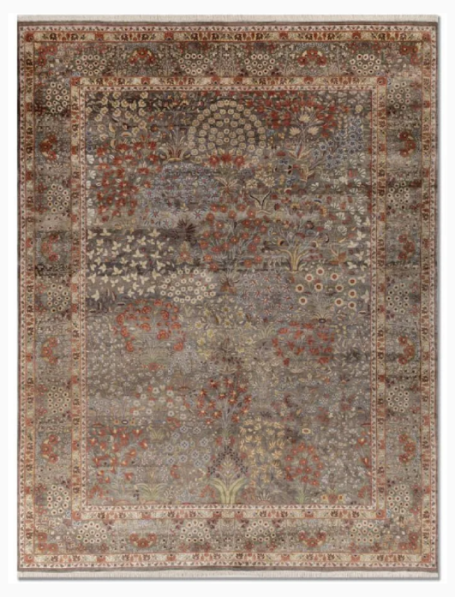 Rugs Hand Knotted Pure Silk Rectangle Rugs